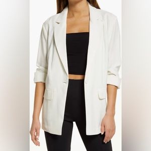 NORDSTROM Open Edit - Unstructured Blazer - Ivory